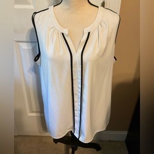 White Calvin Klein sleeveless top